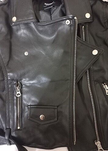 Pull and Bear Biker deri ceket