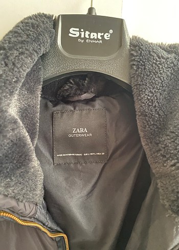 Siyah Kadın Kısa Kürklü Kış Montu - Görsel 2