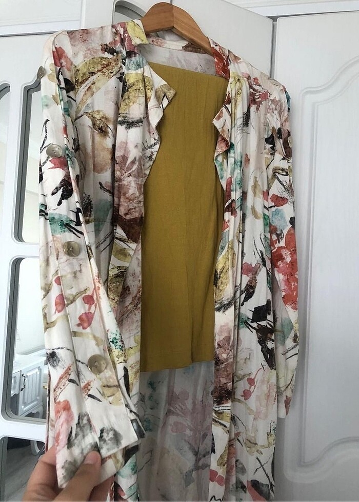 Tesettür ceket takım - Görsel 2