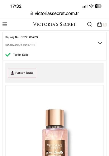 Beden Victoria secret ışıltılı vucut sprey orijinal