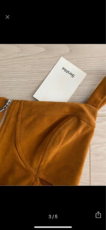 Bershka Bershka süet elbise