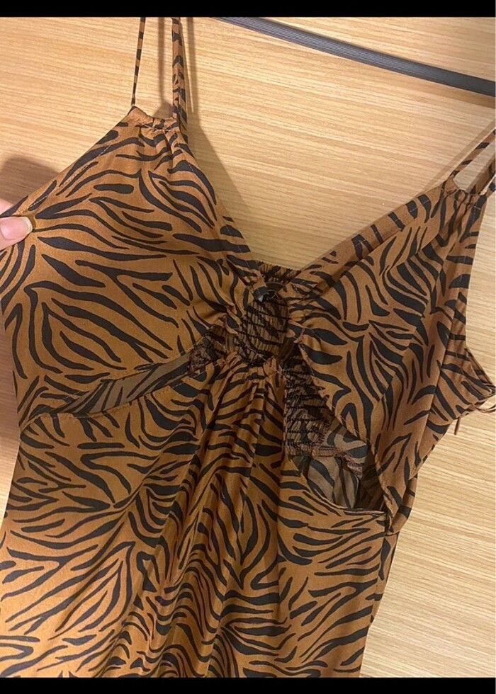 Saten elbise - Görsel 4