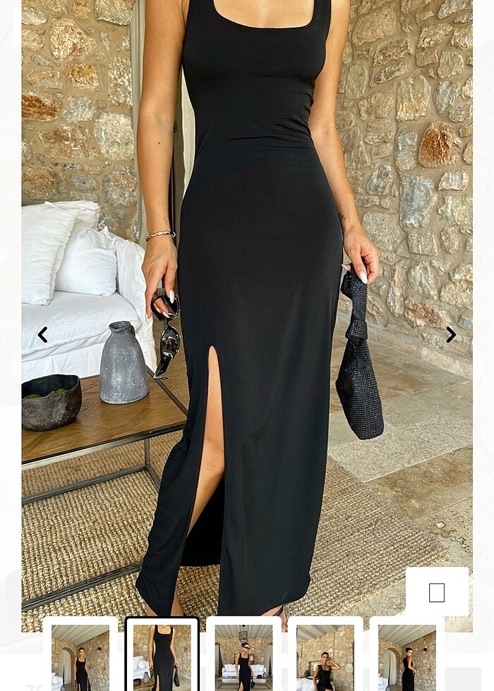 Yırtmaçlı elbise - Görsel 2