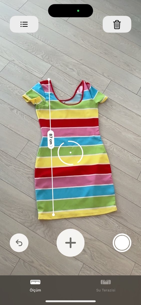 Renkli Mini Elbise, Kısa Kollu, Dar Kesim - Görsel 5