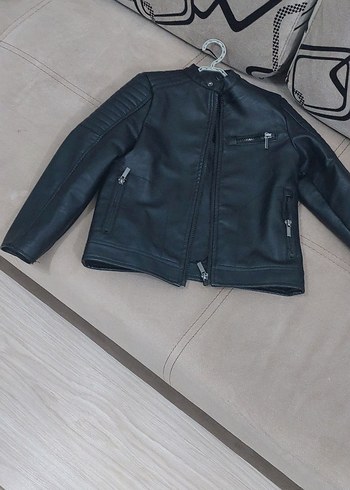 DEFAKTO 5.6.yaş cocuk  Siyah Deri ceket - Görsel 4