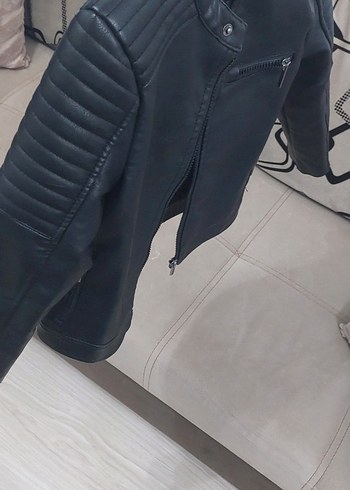 DEFAKTO 5.6.yaş cocuk  Siyah Deri ceket - Görsel 3