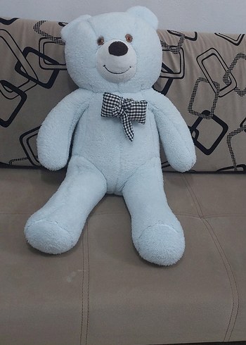 açık mavi  Peluş Ayı Oyuncak - Görsel 3
