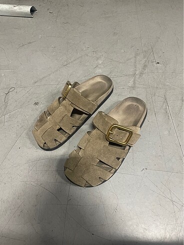 BERSHKA sandalet gerçek deri