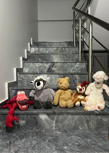 Gri Peluş Oyuncaklar
