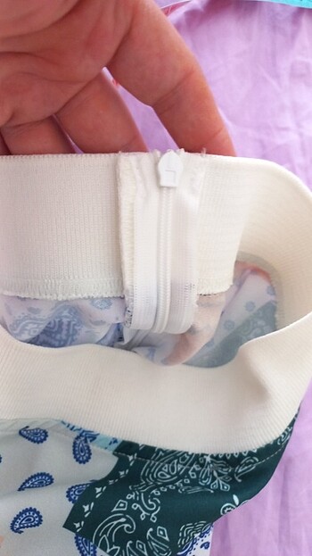 Tous Beli lastikli yandan fermuarlı uzun etek ölçüleri resimlerde mev