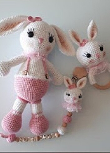 Amigurumi tavşan takımı