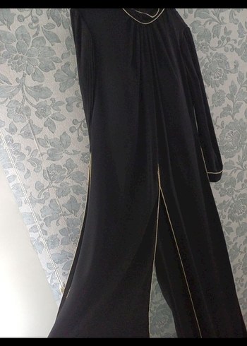 Siyah Uzun Kollu Drapeli Kadın Elbise - Görsel 6