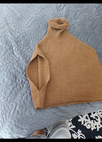 IPEKYOL Kahverengi Yün Balıkçı Yaka Kazak - Görsel 2