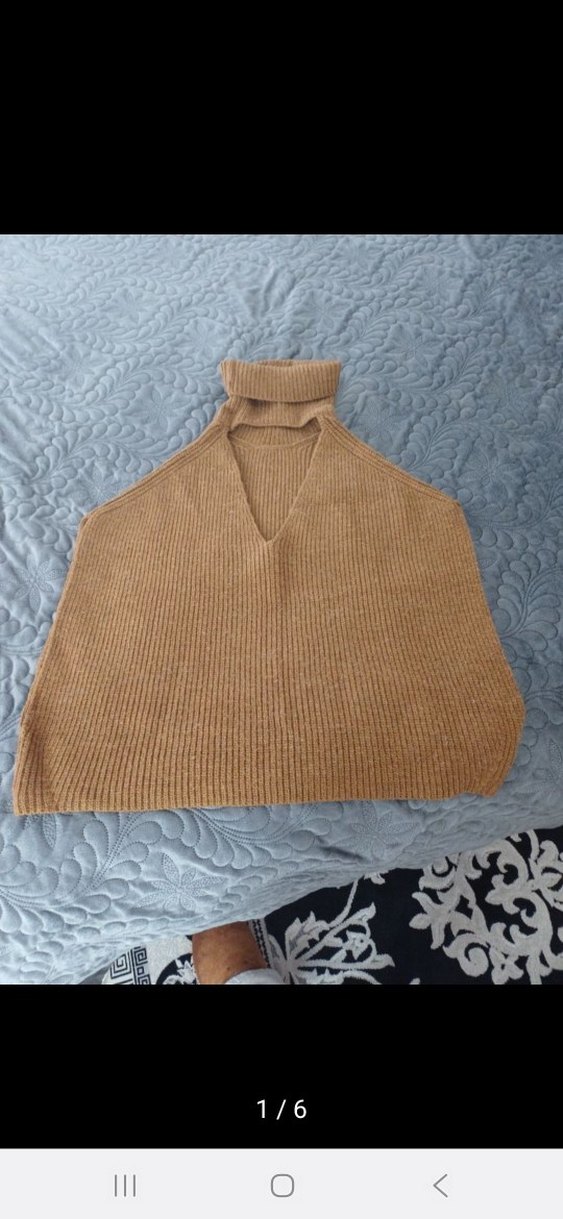 IPEKYOL Kahverengi Yün Balıkçı Yaka Kazak - Görsel 5