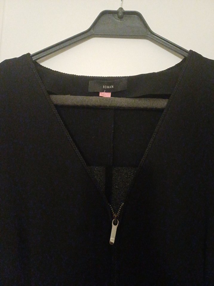 Uzun Siyah Gotik Kadın Elbise - Görsel 4