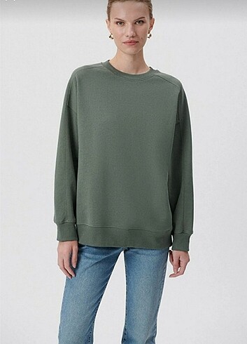 s Beden yeşil Renk Mavi marka Sweatshirt