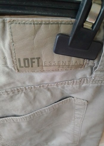 Gri Keten Erkek Pantolon, Kemerli, Rahat Kesim - Görsel 4