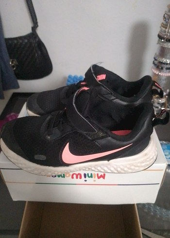 Kız Çocuk Pembe Siyah Spor Ayakkabı - Görsel 3