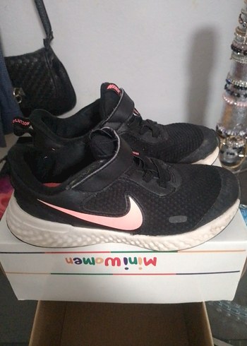 Kız Çocuk Pembe Siyah Spor Ayakkabı - Görsel 2