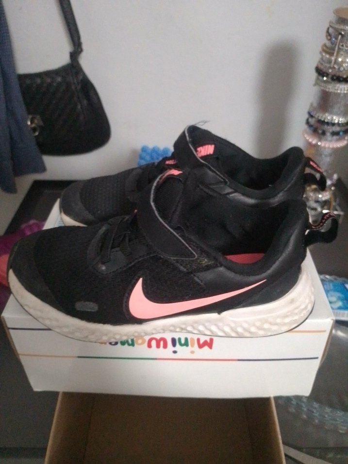 Kız Çocuk Pembe Siyah Spor Ayakkabı - Görsel 3