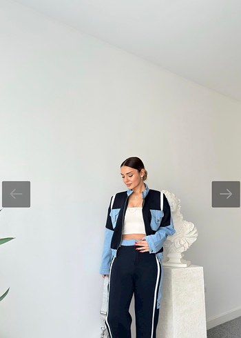 38 Beden mavi Renk Kadın Denim İtal Eşofman Takımı