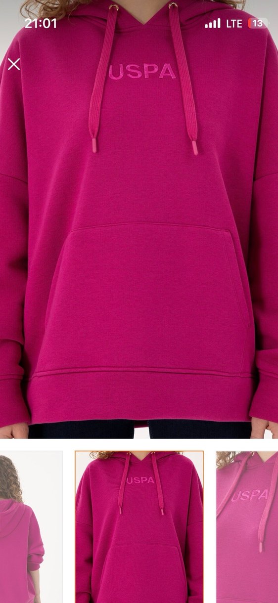 USHA Pembe Kadın Sweatshirt - Görsel 2