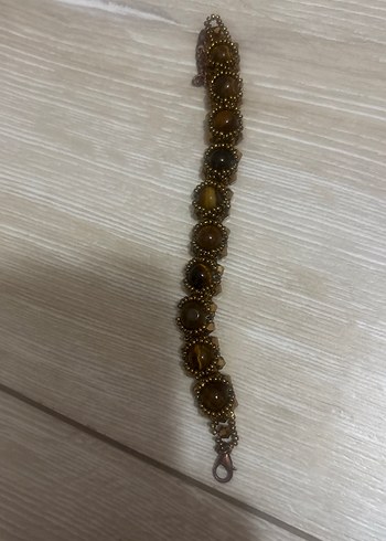 Altın Renkli Boncuklu Yılan Desenli Bohem Bileklik - Görsel 3