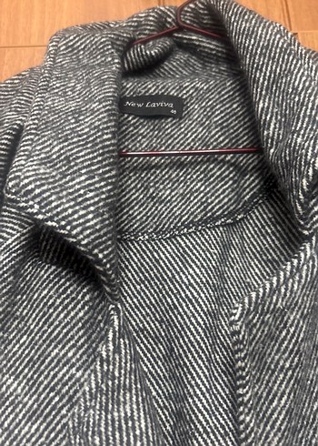 Gri Mini Denim Kadın Ceket - Görsel 2