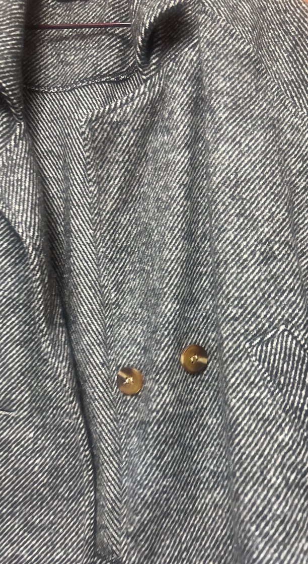 Gri Mini Denim Kadın Ceket - Görsel 4