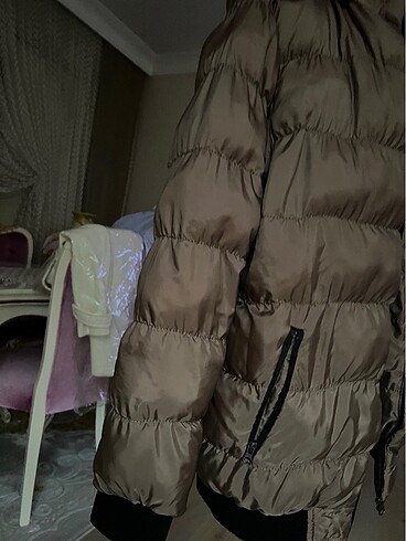 xl Beden Şişme mont kapüşonlu
