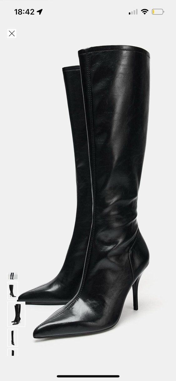 Siyah zara Çizme - Görsel 4