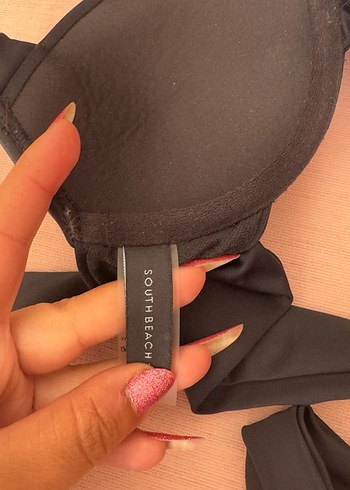 Primark Tokalı Siyah Strappy Kadın Bikini Üstü