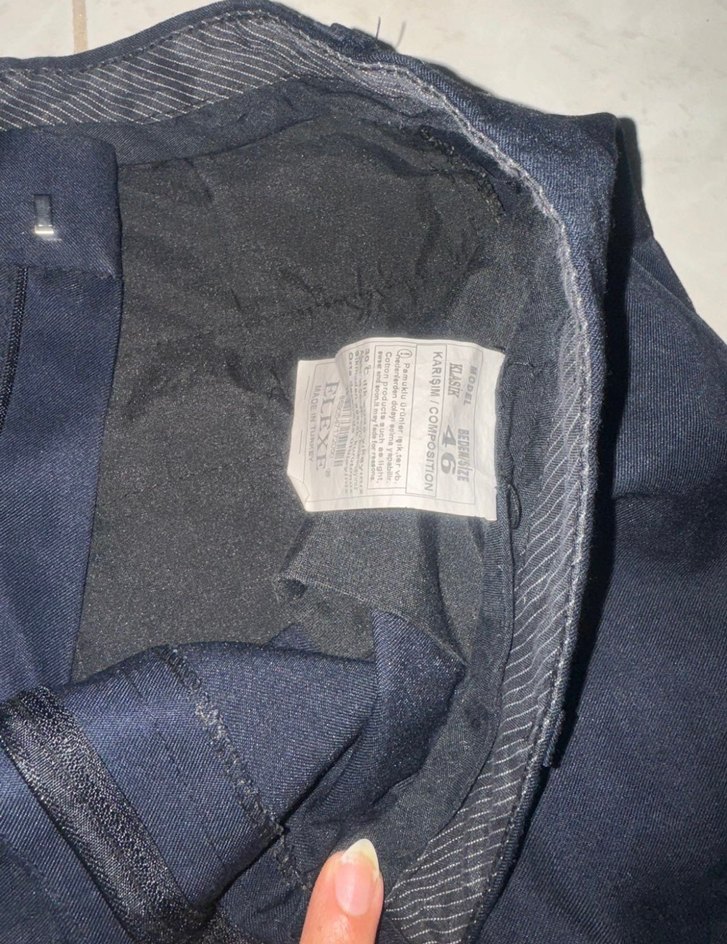 Siyah erkek kumaş pantolon - Görsel 3