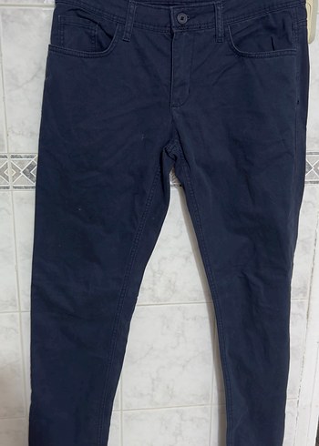 Erkek Lacivert Regular Fit Denim Pantolon - Görsel 2
