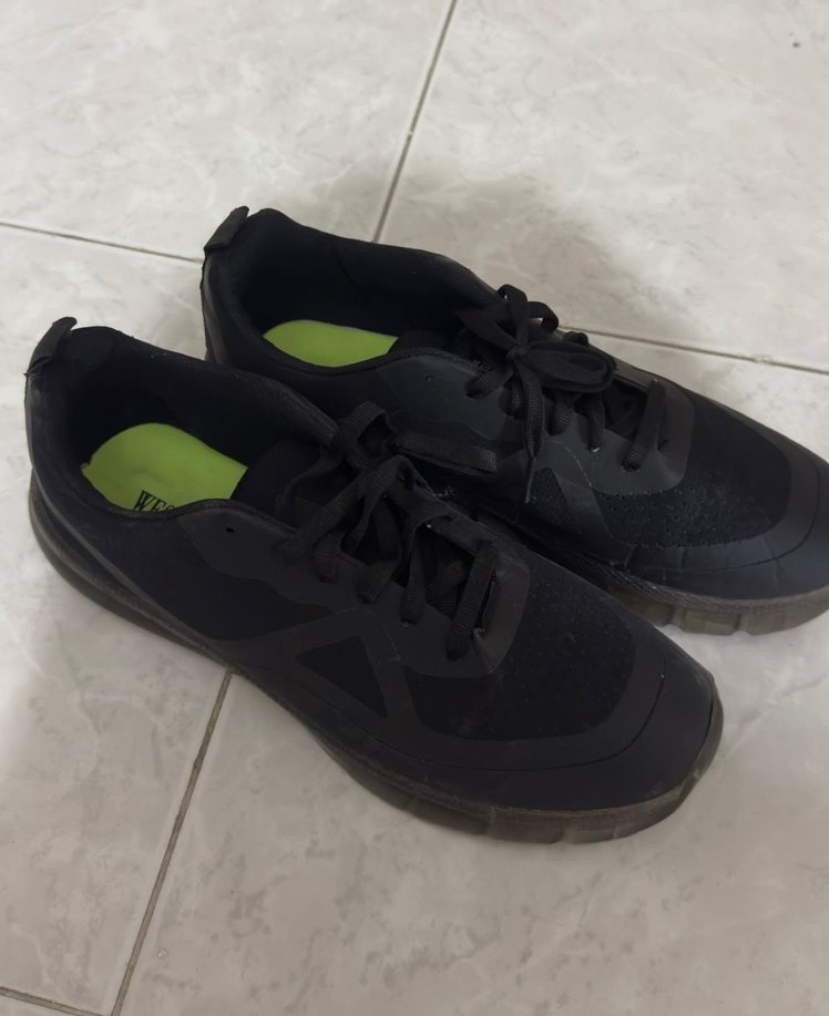 Siyah erkek Spor Ayakkabı Velcro Detaylı - Görsel 2