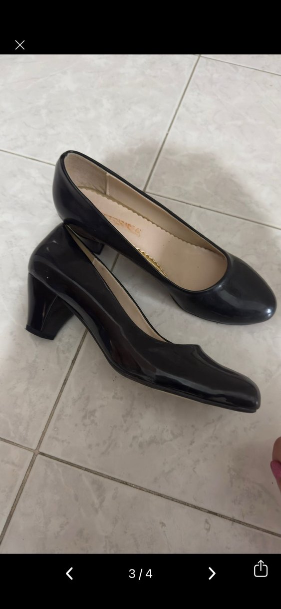 Siyah Kadın Klasik Topuklu Ayakkabı - Görsel 3
