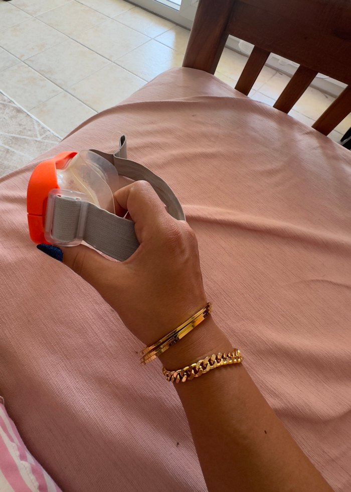 Turuncu Parlak Elastik Yüzücü Gözlüğü - Görsel 2