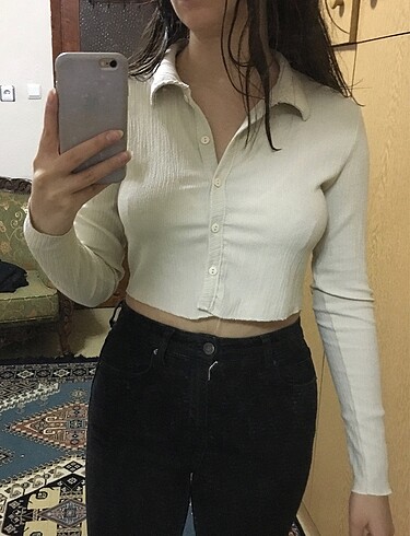 Trendyol milla bürümcük Polo yaka crop