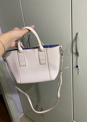 Bej Deri Kadın Omuz Çantası - Görsel 2