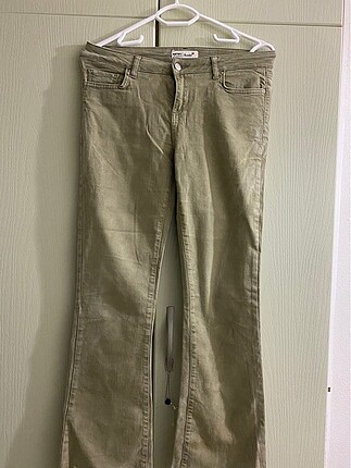 Pastel yeşil İspanyol paça pantolon