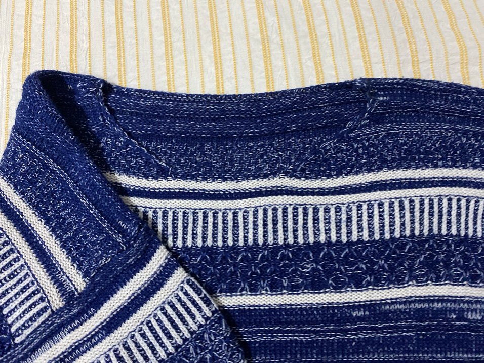 Mavi Bohem Örgü Kadın Kazak - Görsel 4