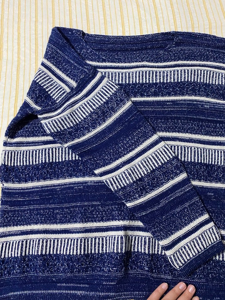 Mavi Bohem Örgü Kadın Kazak - Görsel 5