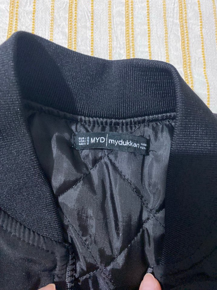 Fermuarlı Siyah Kadın Ceket - Görsel 3