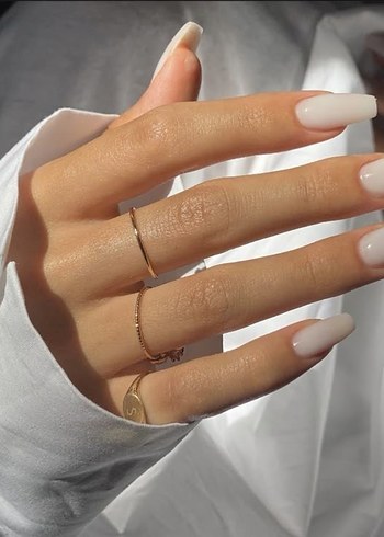 Beyaz Uzun Jel Takma Tırnak Seti - Görsel 2