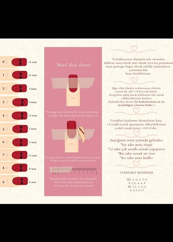 Pastel Pembe Çiçekli Jel Takma Tırnak Seti - Görsel 5