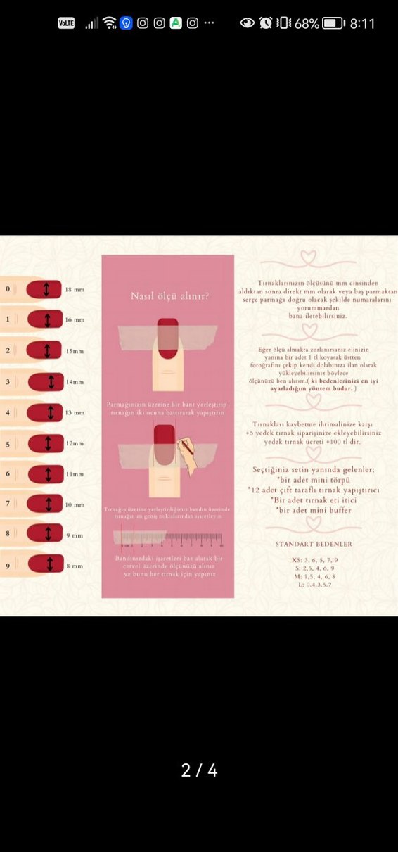 Pastel Pembe Çiçekli Jel Takma Tırnak Seti - Görsel 5