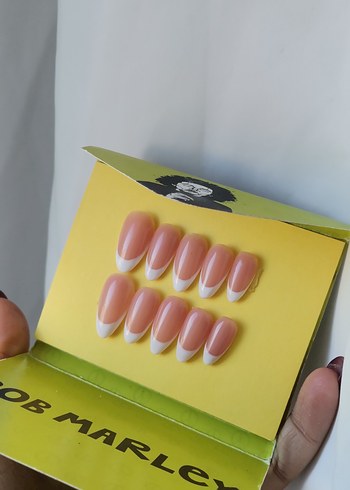 Bej Fransız Tasarımlı Takma Tırnak Seti - Görsel 2