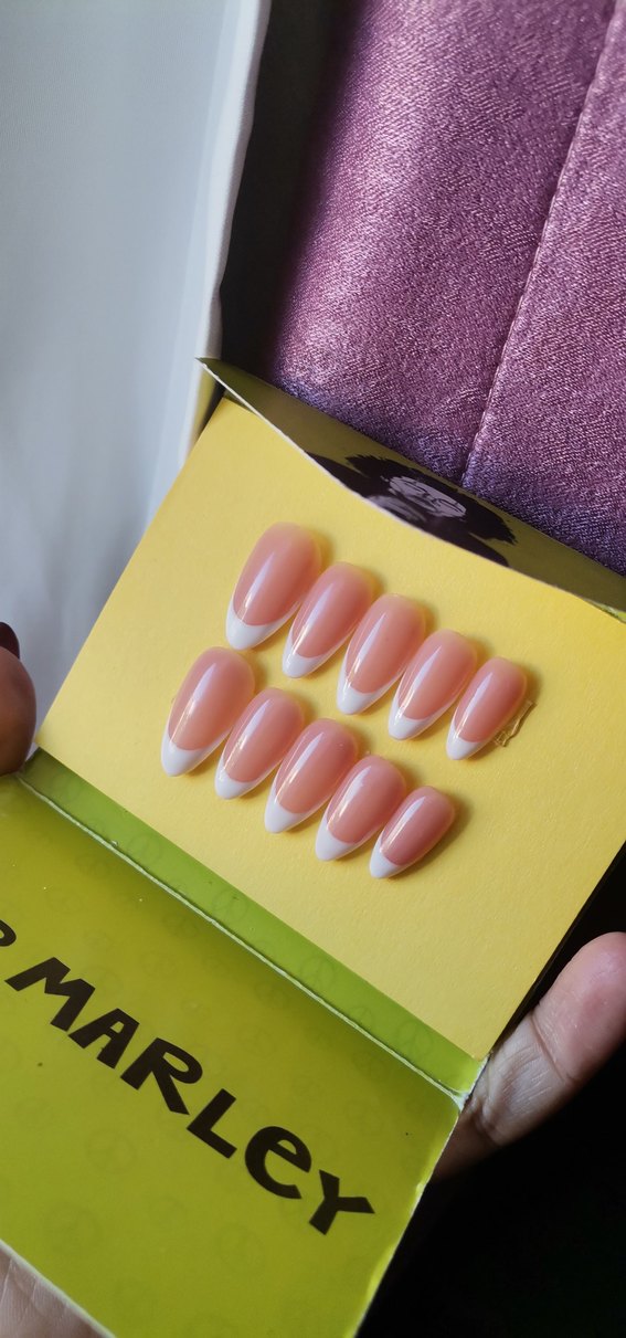 Bej Fransız Tasarımlı Takma Tırnak Seti - Görsel 4