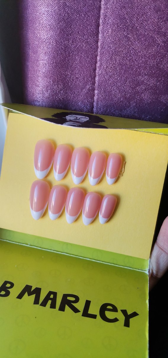 Bej Fransız Tasarımlı Takma Tırnak Seti - Görsel 3