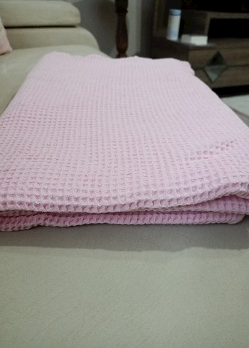 Pembe tek kişilik pike - Görsel 2